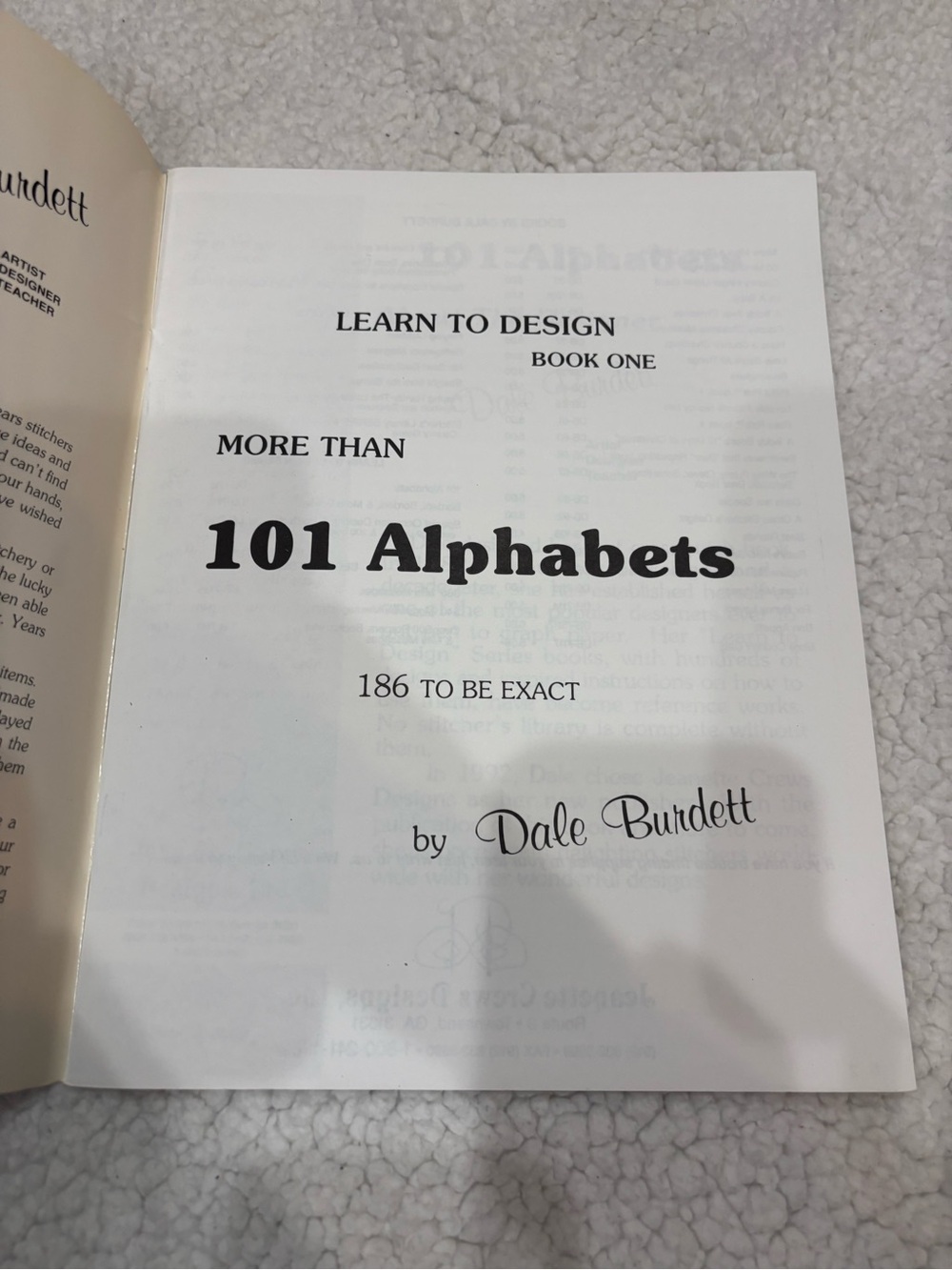 101 Alphabets Cross-Stitch Pattern Book - Dale Burnett - Picture 2 of 3